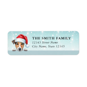 Jack Russell Terrier Dog Return Address Label