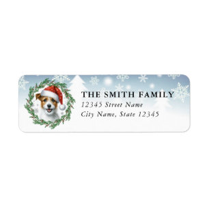 Jack Russell Terrier Dog Return Address Label