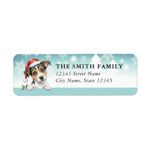 Jack Russell Terrier Dog Return Address Label
