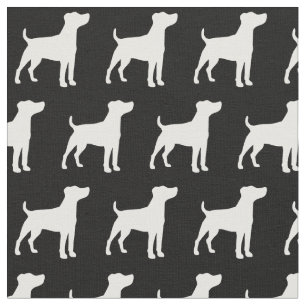 Jack Russell Terrier Dog Silhouette Pet Fabric