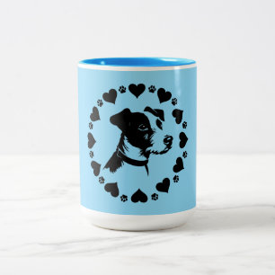 Jack Russell Terrier Dog Two-Tone Coffee Mug