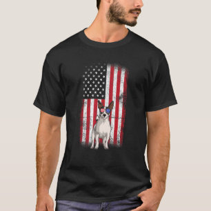 Jack Russell Terrier Dog Usa Flag Men Women Fourth T-Shirt