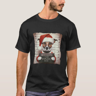 Jack Russell Terrier Dogs Christmas Dear Santa I C T-Shirt