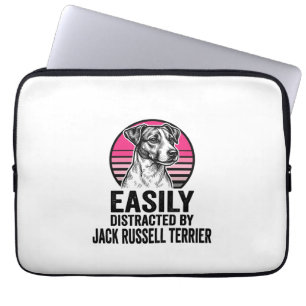 Jack Russell Terrier Easily Distracted Vintage Shi Laptop Sleeve