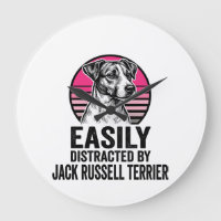 Jack Russell Terrier Easily Distracted Vintage Shi