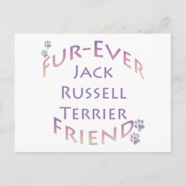 Jack Russell Terrier Furever Postcard (Front)