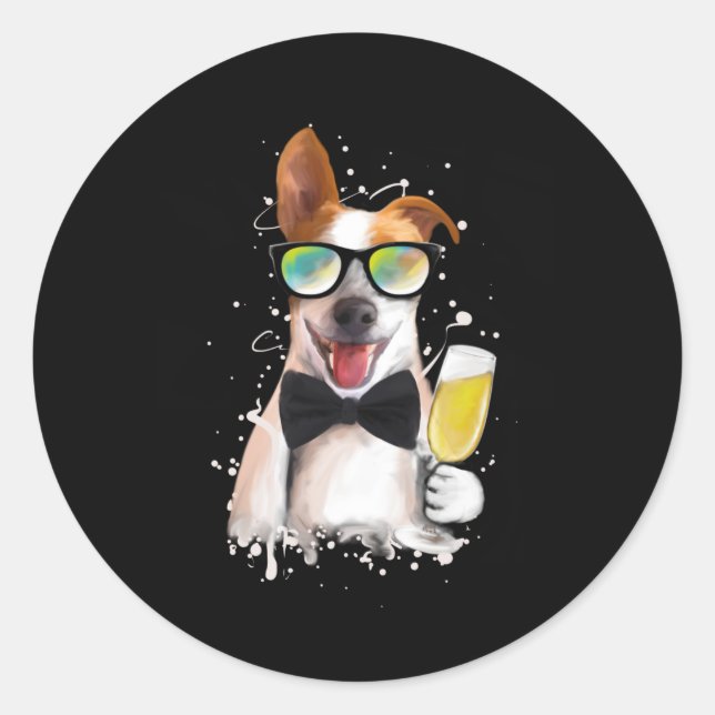 Jack Russell Terrier Gift Dog Classic Round Sticker (Front)
