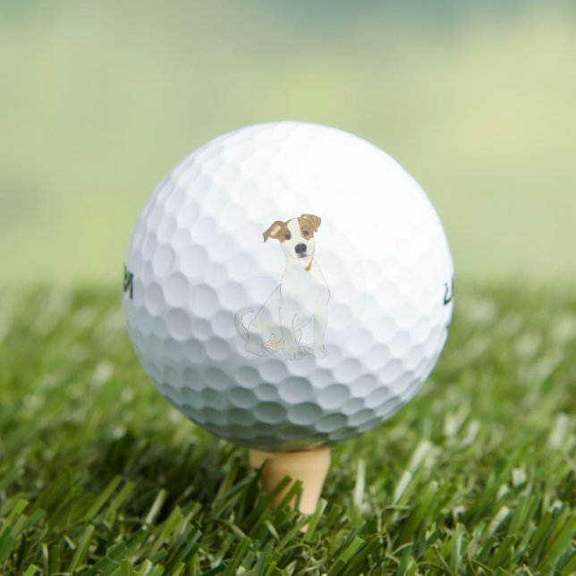 Jack Russell Terrier Golf Balls (Insitu Tee)