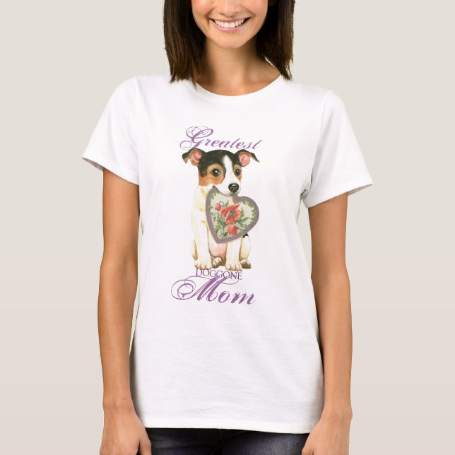Jack Russell Terrier Heart Mum T-Shirt (Front)