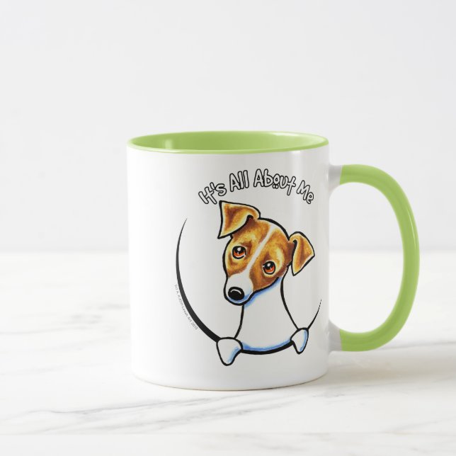 Jack Russell Terrier IAAM Off-Leash Art™ Mug (Right)