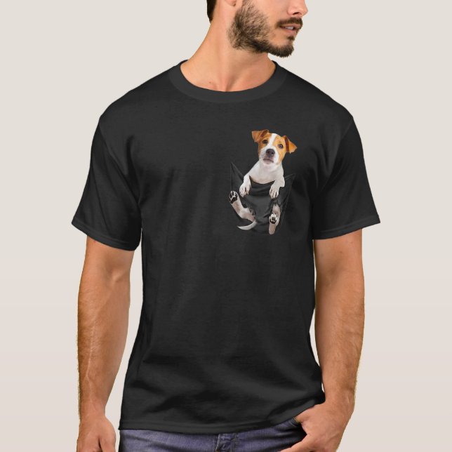 Jack Russell Terrier In Your Pocket For T-Shirt (Front)