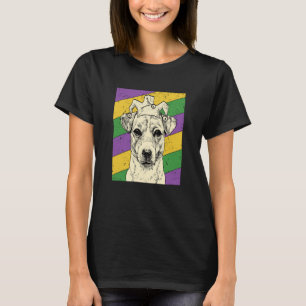 Jack Russell Terrier Jester Mardi Gras Dog Mum or  T-Shirt