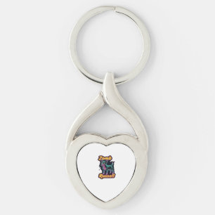 Jack Russell Terrier JRT Zombie Dog Halloween Esse Key Ring