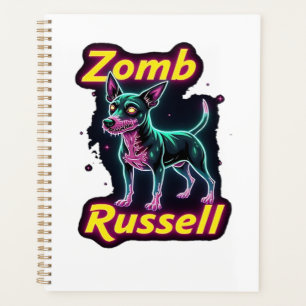 Jack Russell Terrier JRT Zombie Dog Halloween Esse Planner