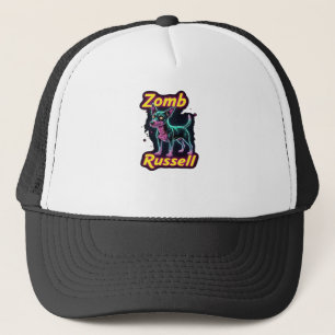 Jack Russell Terrier JRT Zombie Dog Halloween Esse Trucker Hat