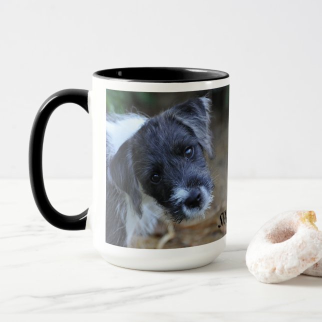 Jack Russell Terrier Mug by Janz (With Donut)