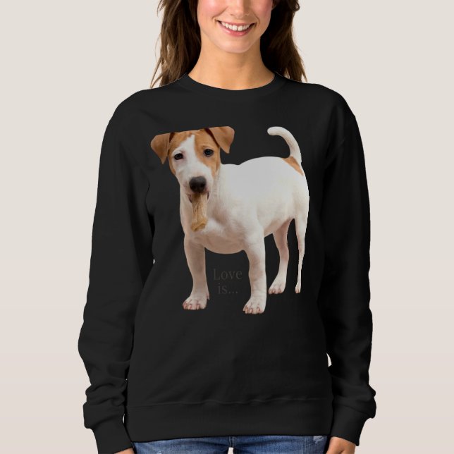 Jack Russell Terrier  Mum Dad Women Men Kids Love  Sweatshirt (Front)