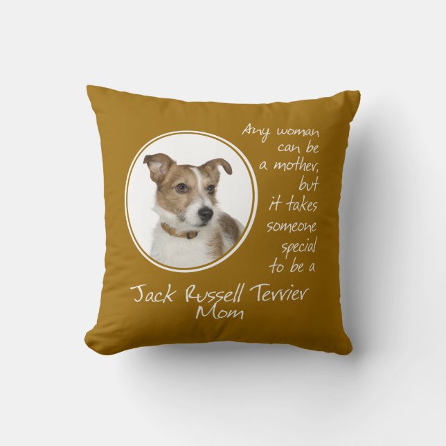 Jack Russell Terrier Mum Pillow (Front)