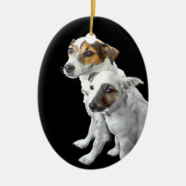 Jack Russell Terrier Ornament Two (Front)
