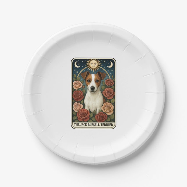 Jack Russell Terrier Paper Plate (Front)