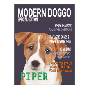 Jack Russell Terrier Parody Magazine Cover Photo Print