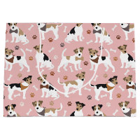 Jack Russell Terrier Paws and Bones Large Gift Bag