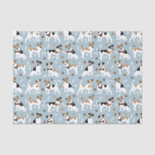 Jack Russell Terrier Paws and Bones Tissue Paper