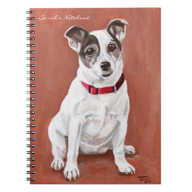 Jack Russell Terrier Portrait Notebook (Front)