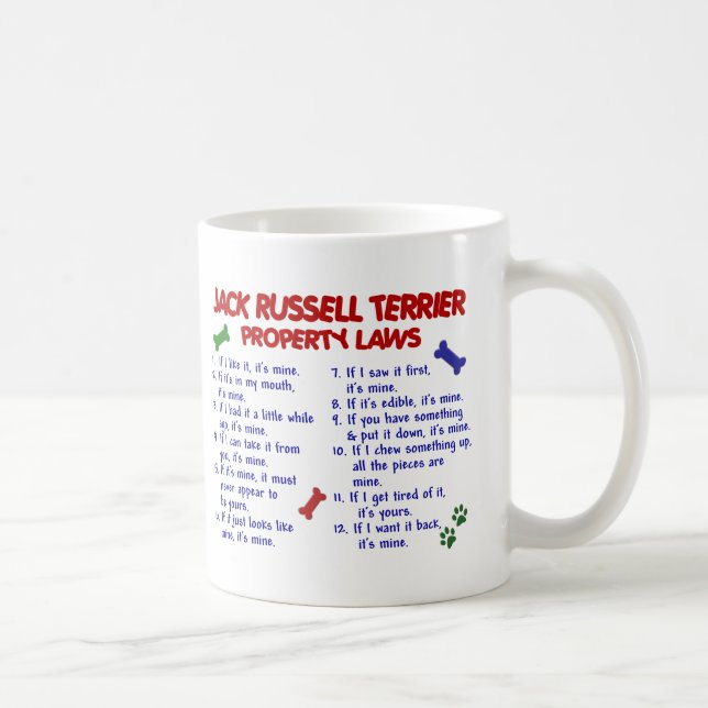 JACK RUSSELL TERRIER Property Laws 2 Coffee Mug (Right)