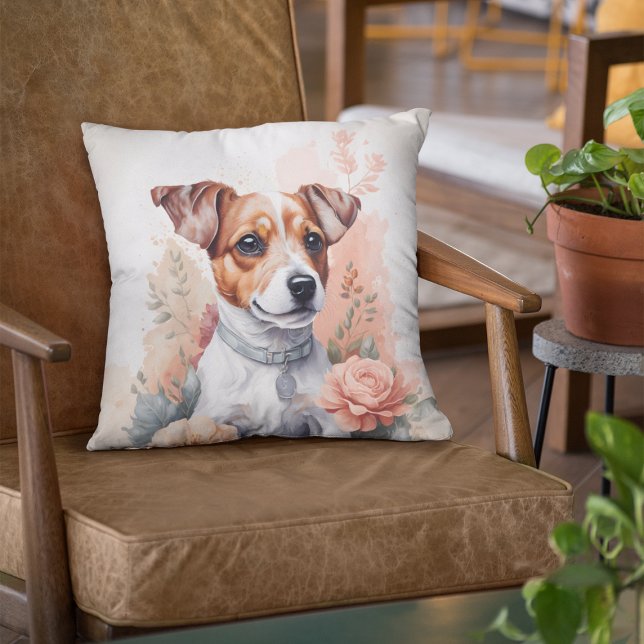Jack Russell Terrier Puppy Cushion (Creator Uploaded)