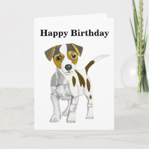 Jack Russell Terrier Puppy Holiday Card