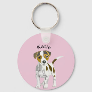 Jack Russell Terrier Puppy  Key Ring