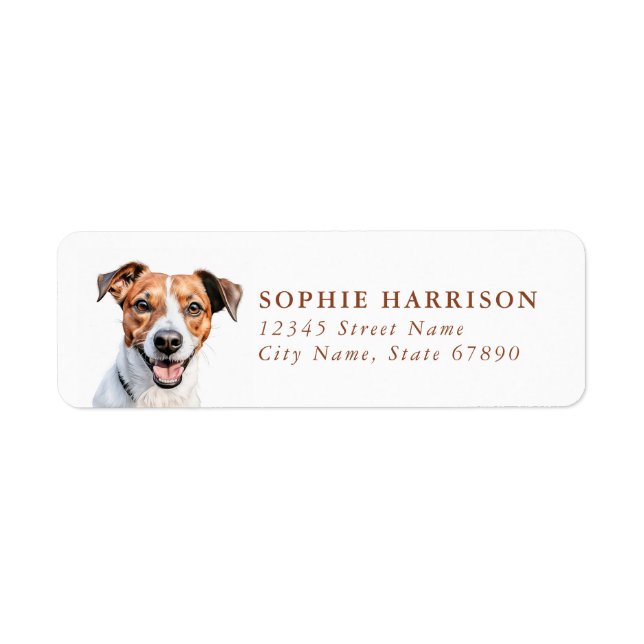 Jack Russell Terrier Return Address Labels (Front)