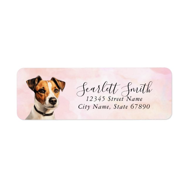 Jack Russell Terrier Return Address Labels (Front)