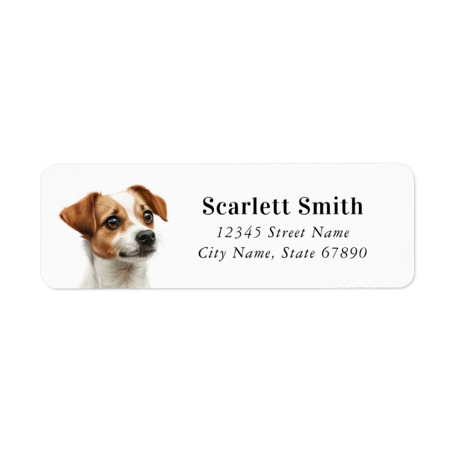Jack Russell Terrier Return Address Labels (Front)
