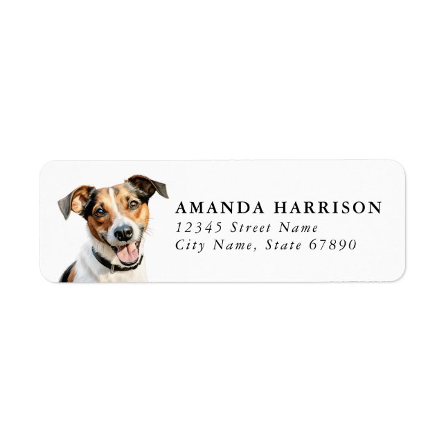 Jack Russell Terrier Return Address Labels (Front)