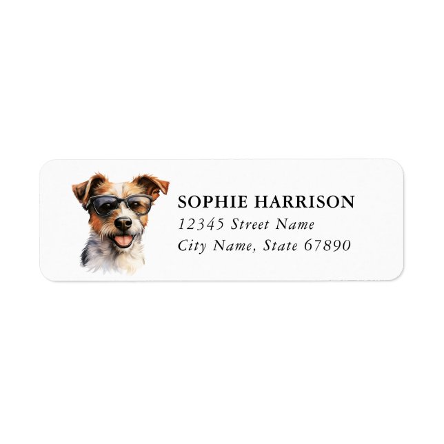 Jack Russell Terrier Return Address Labels (Front)