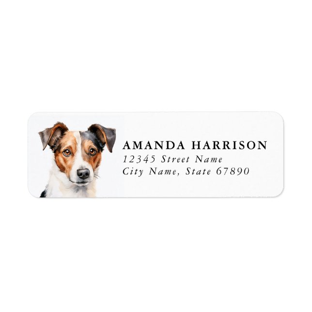 Jack Russell Terrier Return Address Labels (Front)