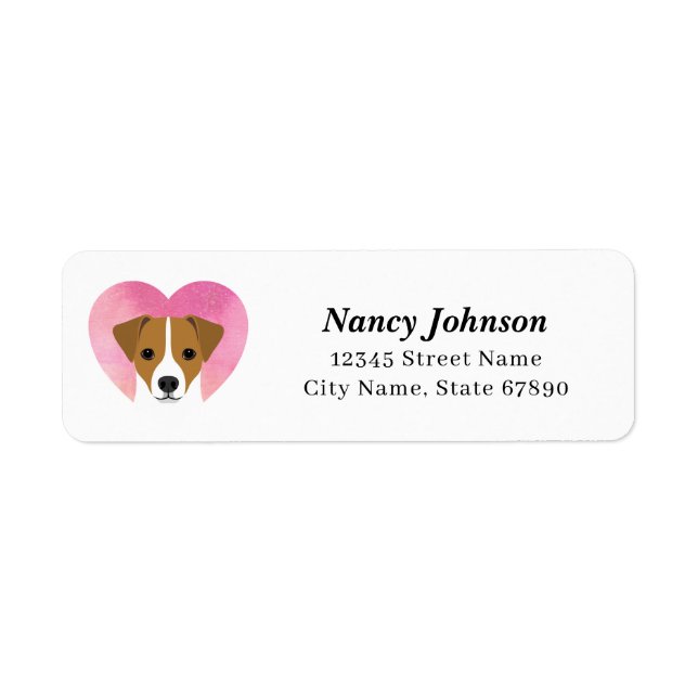 Jack Russell Terrier Return Address Labels (Front)