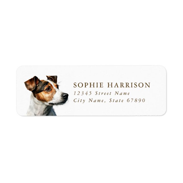 Jack Russell Terrier Return Address Labels (Front)