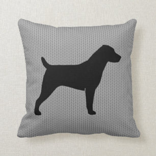 Jack Russell Terrier Silhouette Cushion