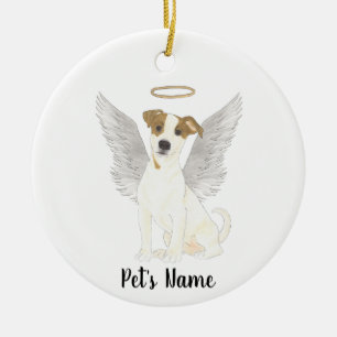 Jack Russell Terrier Sympathy Memorial Ceramic Ornament