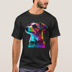 Jack Russell Terrier Synthwave 1 T-Shirt