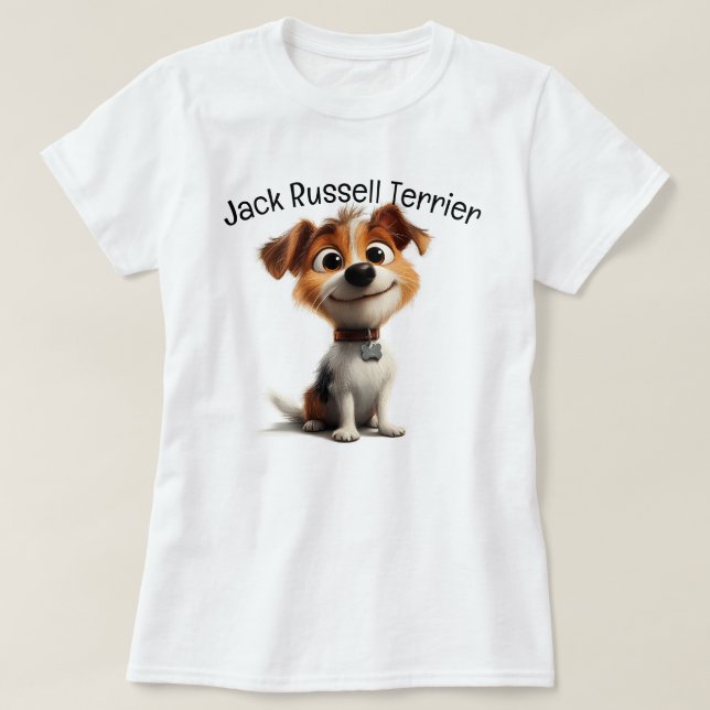Jack Russell Terrier T-Shirt (Design Front)