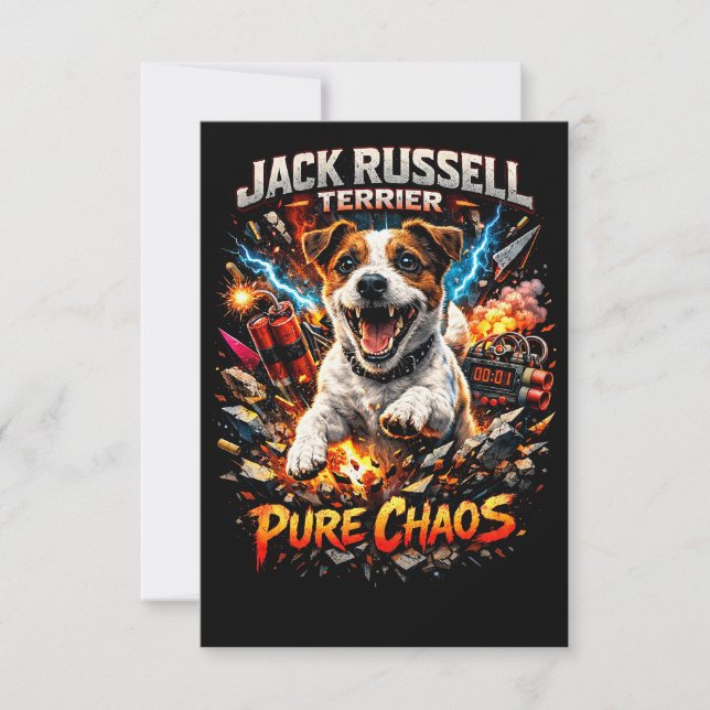 Jack Russell Terrier Thank You Card (Front)