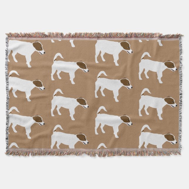 Jack Russell Terrier Throw Blanket (Front)