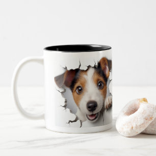 Jack Russell Terrier Two-Tone Coffee Mug