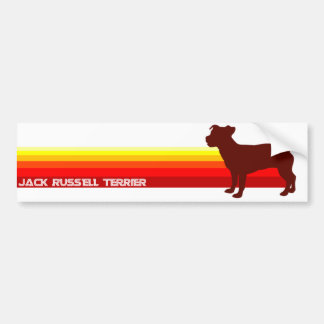Jack Russell Terrier With Stripes Bumper Sticker