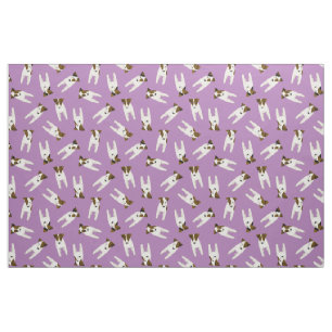 Jack Russell Terriers cute dogs pattern any colour Fabric