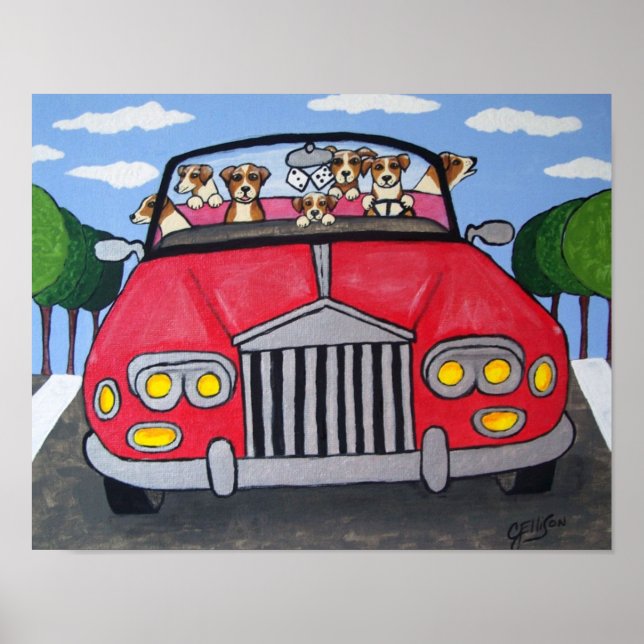 Jack Russell Terriers Joy Ride Poster (Front)